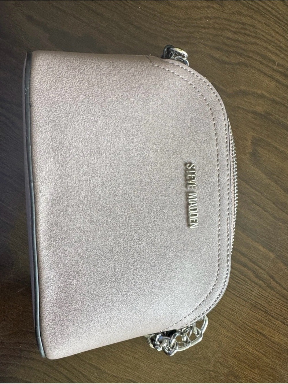 Steve Madden Metallic Rose Pink Crossbody Bag